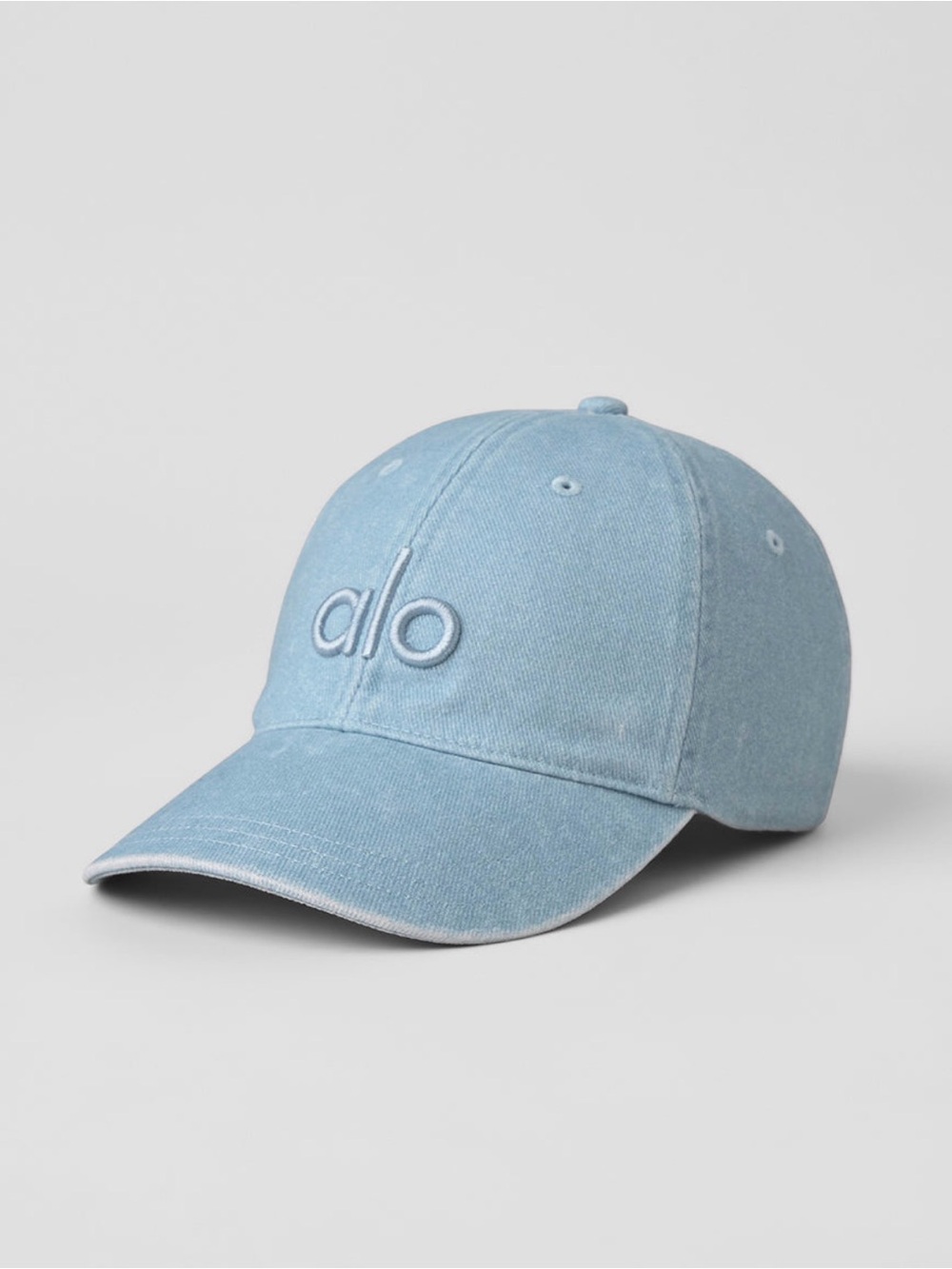 ALO Yoga Washed Light Denim Off-Duty Cap